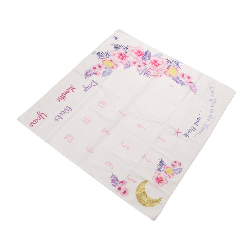 Baby Monthly Milestone Blanket Innovative Decorative Cute Newborn Monthly Blanket for Photography Props - Image 4