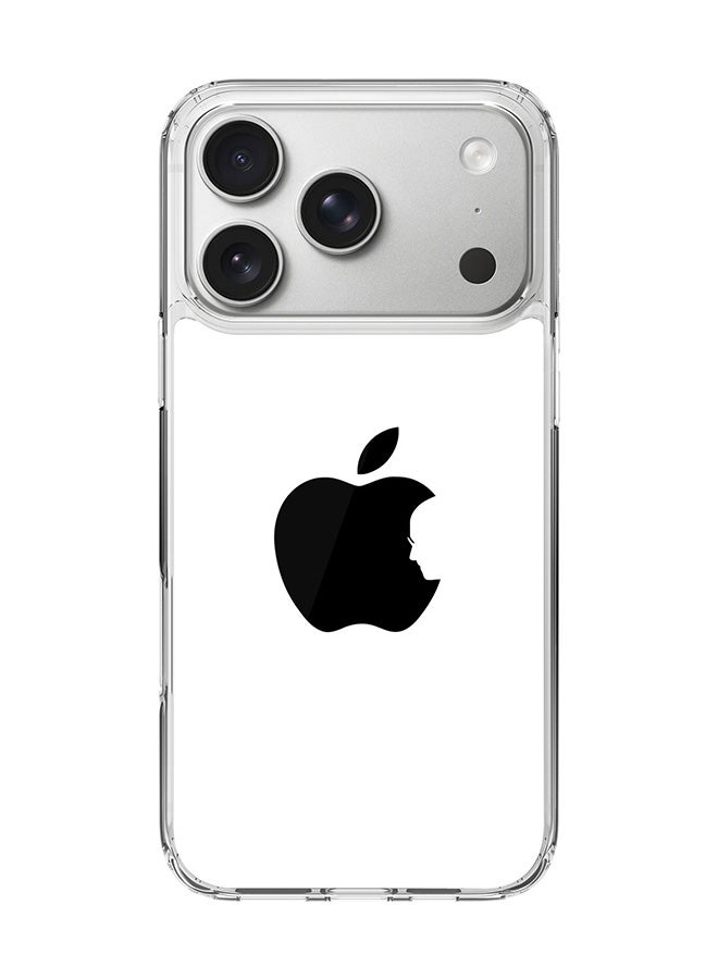 Stylizedd حافظة ماغسيف شفافة كلاسيكية لجهاز آيفون 17 برو، حافظة هجين ناعمة حواف مرنة مضادة للسقوط TPU PC جل رقيقة شفافة [مصممة لجهاز آيفون 17 برو] - ستيف's أبل - أبيض