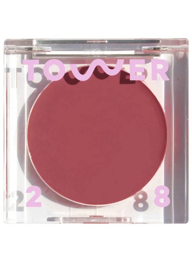 TOWER 28 BeachPlease Lip + Cheek Dewy Cream Blush 4.5ml-Office Hours - Image 1
