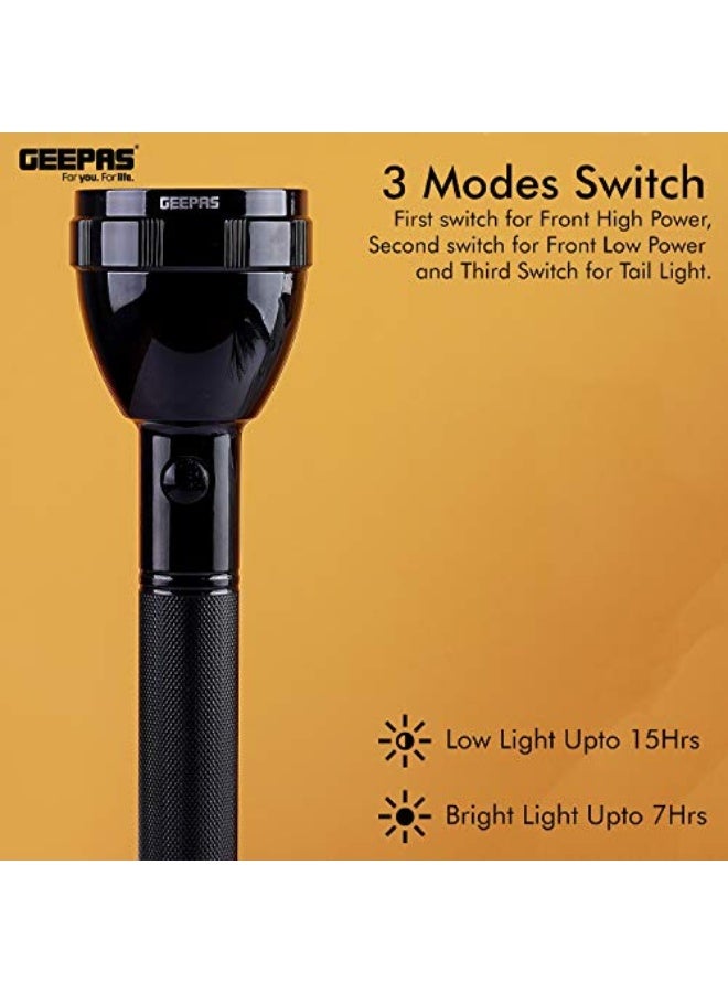 فلاش ضوئي LED قابل لإعادة الشحن GFL4687 - بطارية بسعة 2400 مللي أمبير تدوم 7 ساعات | فلاش ضوئي مريح في الجيب مدى بعيد | ضمان لمدة عامين - Image 5