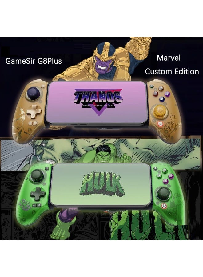 general Classic Gamepad Galileo G8 Plus Thanos Edition Bluetooth Mobile Game Controller Compatible Device Length: 120-215mm / 4.72-8.46in for Switch & iOS & Android & iPad & PC with Hall Effect Joysticks/Hall Trigger, Asymmetric Rumble Motors, 6-Axis Gyro, 2 Mappable Back Buttons, 1000mAh Battery, Play Minecraft, Genshin Impact, Call of Duty Mobile - Image 2