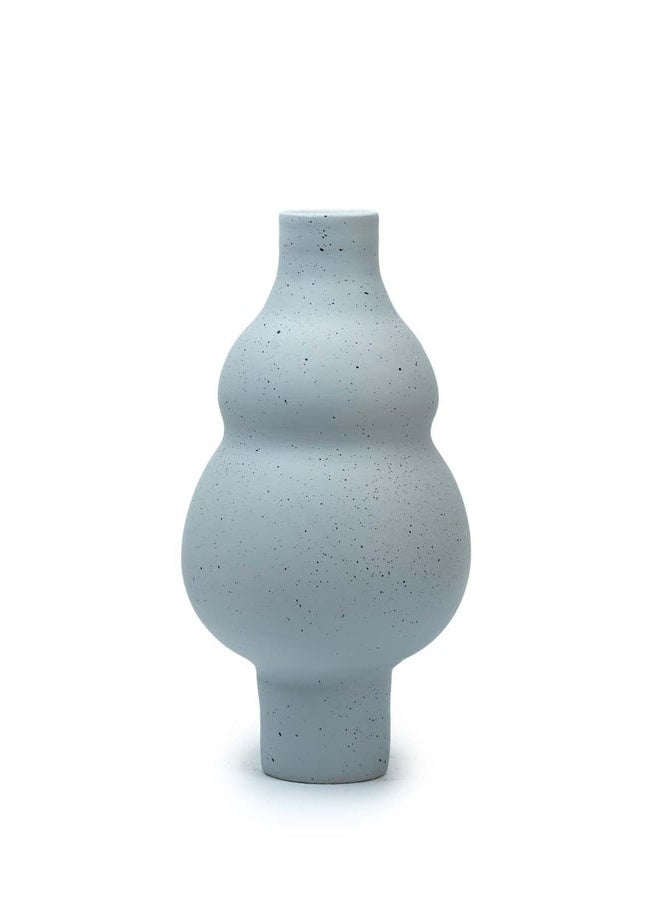 Balkans Handmade Pottery Vase Indoor,H 29 cm - Grey