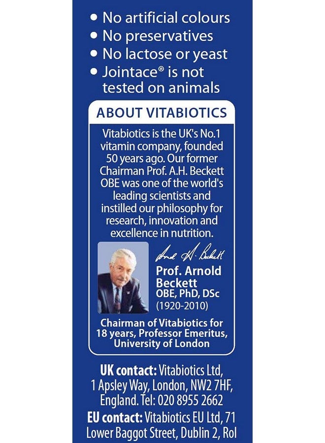 JOINTACE Vitabiotics Jointace Glucosamine & Chondroitin 30 Tablets - Image 3