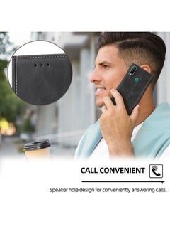 ماركة غير محددة ينطبق على حافظة جلدية للهاتف المحمول HuaweiY9A Y8S Creative Y6P حافظة للهاتف المحمول P Smart Plus حافظة واقية - اللون: بني - الموديل المطبق: For HuaweiY5 2019/Honor 8S/Honor 8s 2020  - Image 5