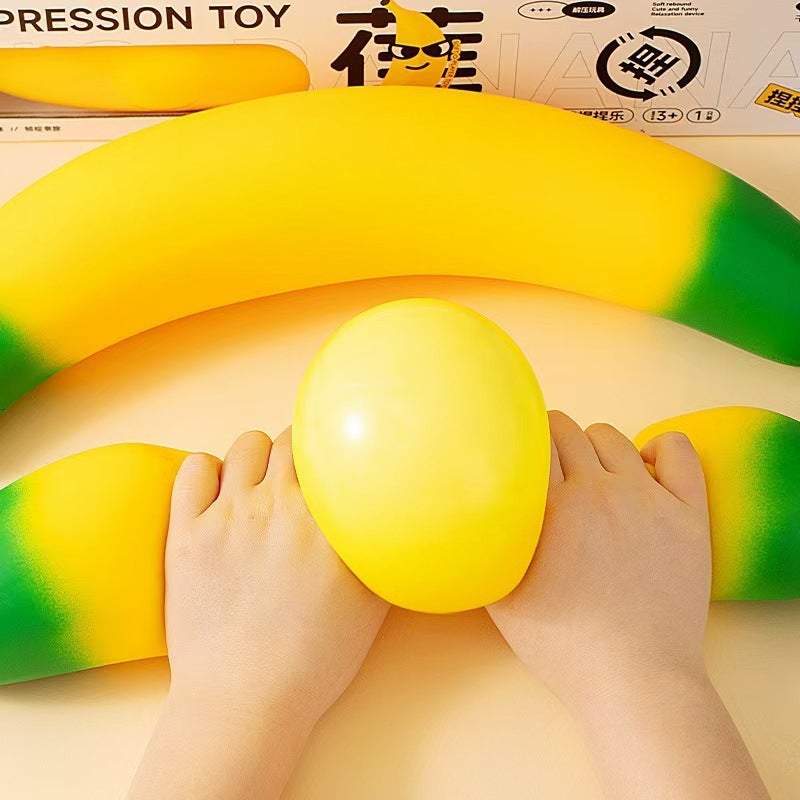 Simulation Banana Squishy Toy Stress Relief Slow Rebound Fruit Squeeze Toy - Image 2