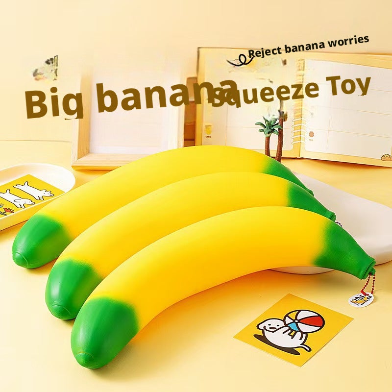 Simulation Banana Squishy Toy Stress Relief Slow Rebound Fruit Squeeze Toy - Image 1