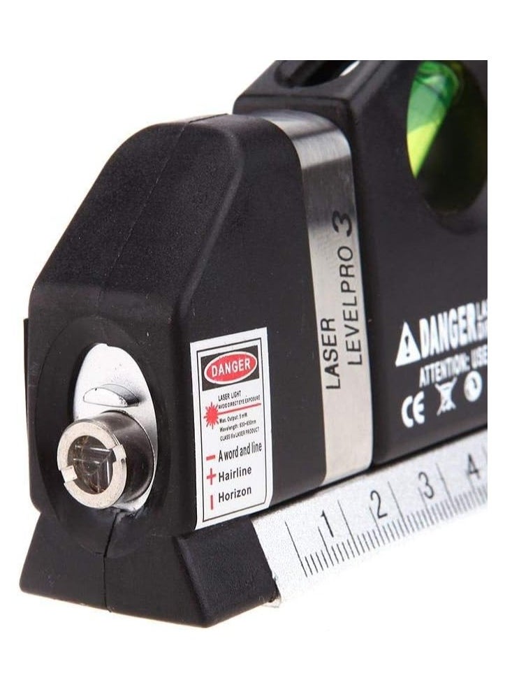 ماركة غير محددة أداة قياس متعددة الأغراض Fixit Laser Level Pro 3 مع شريط بطول 8 أقدام  - Image 3