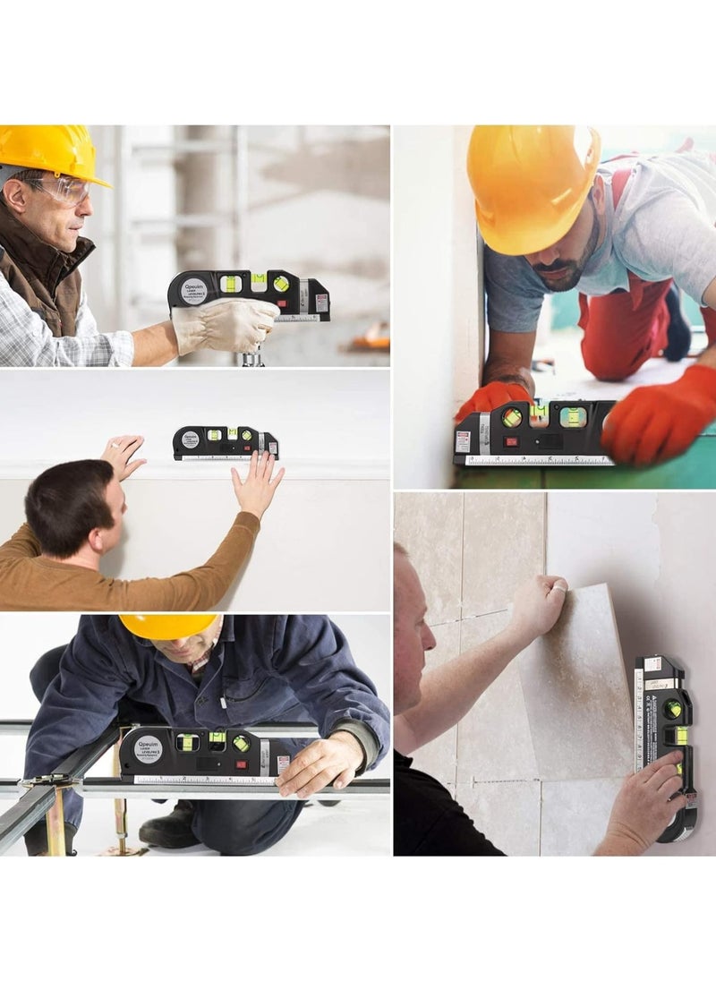 ماركة غير محددة أداة قياس متعددة الأغراض Fixit Laser Level Pro 3 مع شريط بطول 8 أقدام  - Image 5
