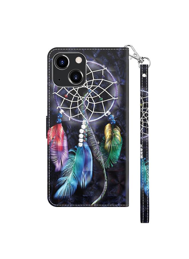 Zaboon Case For iPhone 13 3D Painted Leather Phone Case - Image 3