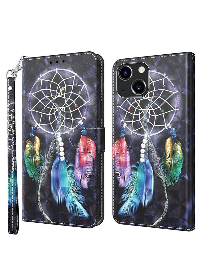 Zaboon Case For iPhone 13 3D Painted Leather Phone Case - Image 1