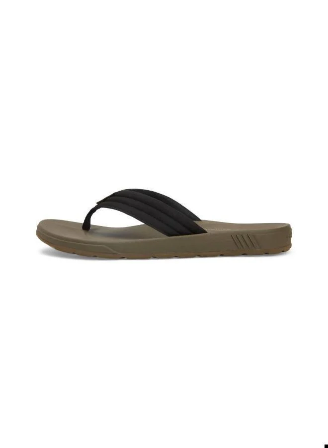 Tommy Hilfiger Black Padded Strap Contoured Footbed Flip-Flops for Men | Best Price UAE