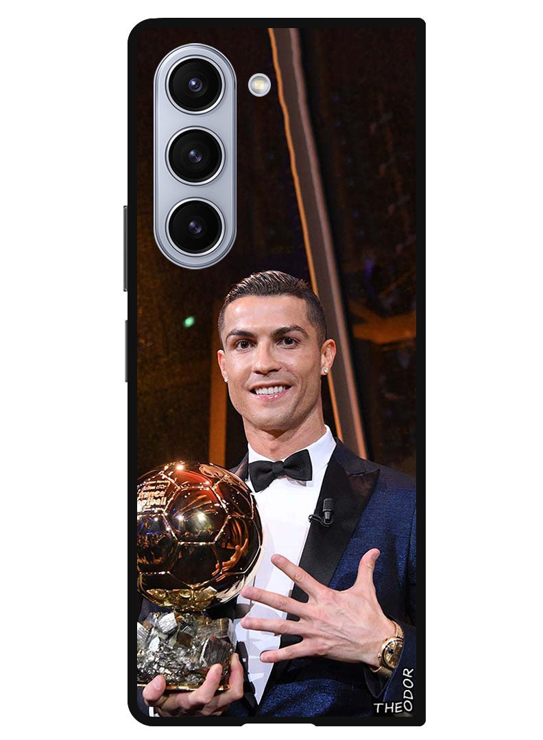 Theodor Protective Case Anti Scratch Shock Proof Bumper Cover For Samsung Galaxy Z Fold 6 Ronaldo Trophy - Image 1