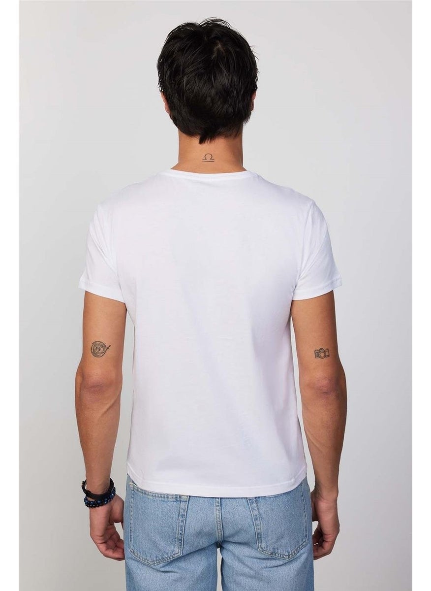 Men's Slim Fit Narrow Cut Cotton Soft Textured Printed White Crew Neck T-Shirt - pzsku/Z9C2A2EC6A9B80BEBCF6AZ/45/_/1741257137/80a96e7c-e21f-4d21-9377-329e0b90d63b