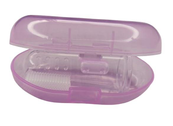Rolypoly Baby Silicone Finger Toothbrush with case for Easy Cleaning, Massaging, and Soothing Gums, Oral Hygiene - Image 3