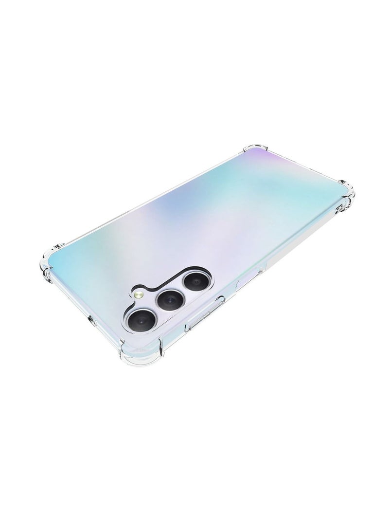Samsung Galaxy M54 5G Clear Soft Transparent Silicone Clear Shock Absorbent Reinforced Corner Full Camera Protection Anti-Fingerprint Anti-Scratch Back Cover Mobile Cell Phone Protecto - Image 3