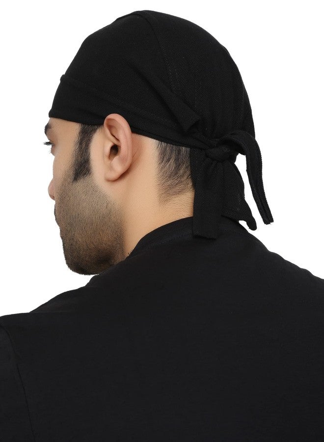 BISMAADH Breathable Cooling - Helmet Liner Du-rag Skull Cap Beanie for Men, Motorcycle Headcover Black - Image 3