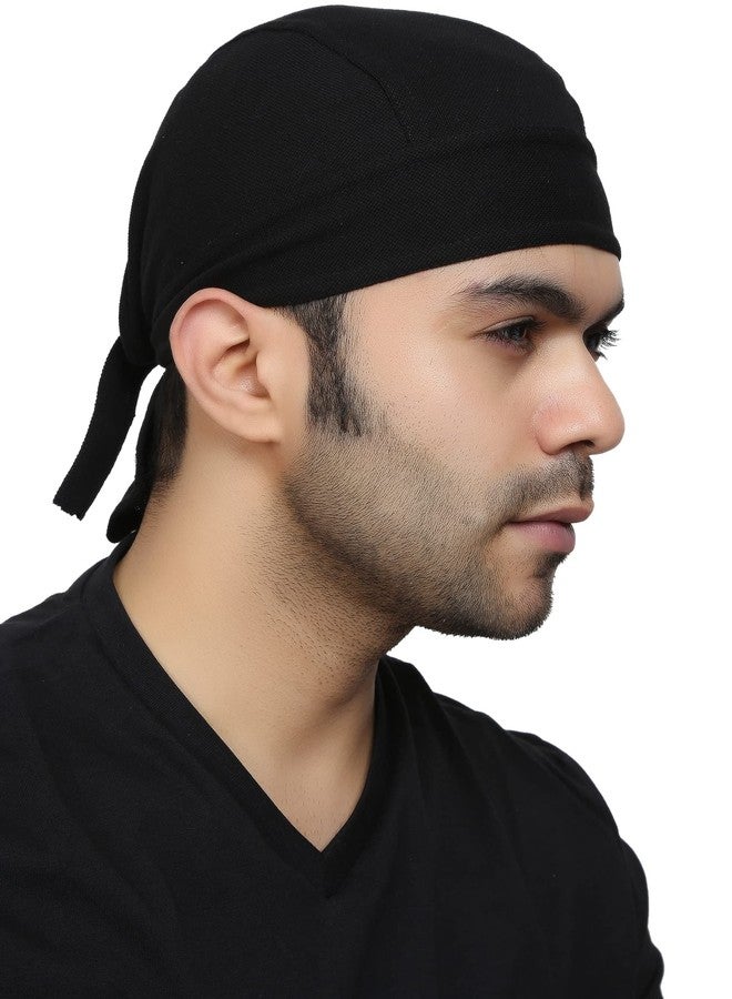 BISMAADH Breathable Cooling - Helmet Liner Du-rag Skull Cap Beanie for Men, Motorcycle Headcover Black - Image 5