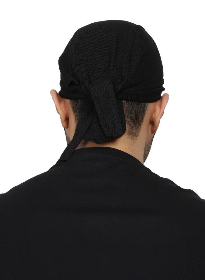 BISMAADH Breathable Cooling - Helmet Liner Du-rag Skull Cap Beanie for Men, Motorcycle Headcover Black - Image 4