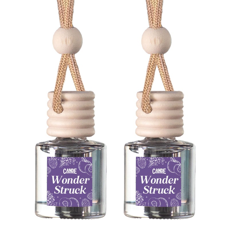CE Craft Co Hanging Car Air Freshener Diffuser 2 Pack Long Lasting Fragrance Oil Car Freshener Glass Bottle Auto Air Freshener Made in USA Wonder Struck - Image 3