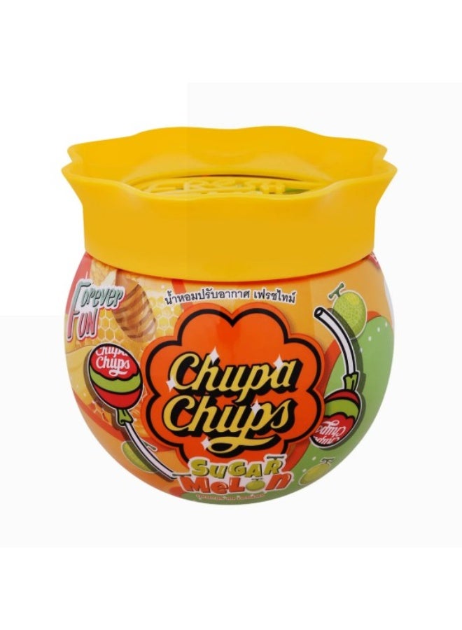 Chupa Chups Sugar Melon Air Freshener Gel 155g – Long Lasting Sweet Melon Fragrance for Car, Home & Office - Image 1