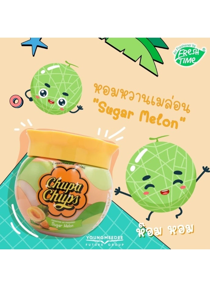 Chupa Chups Sugar Melon Air Freshener Gel 155g – Long Lasting Sweet Melon Fragrance for Car, Home & Office - Image 4