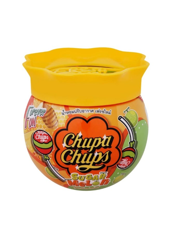 Chupa Chups Sugar Melon Air Freshener Gel 155g – Long Lasting Sweet Melon Fragrance for Car, Home & Office - Image 3