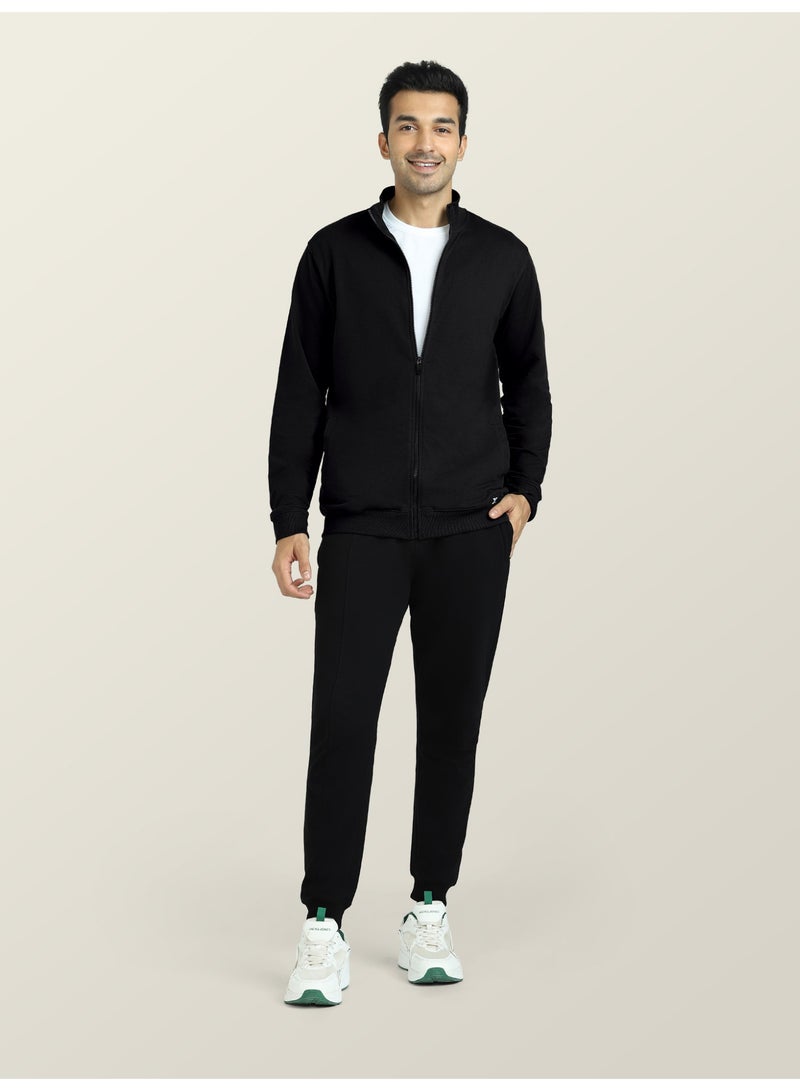 XYXX Men's Cruze French Terry Cotton Regular Fit Zip-Up Jacket with Full Zipper Closure and Side Pockets - Image 5