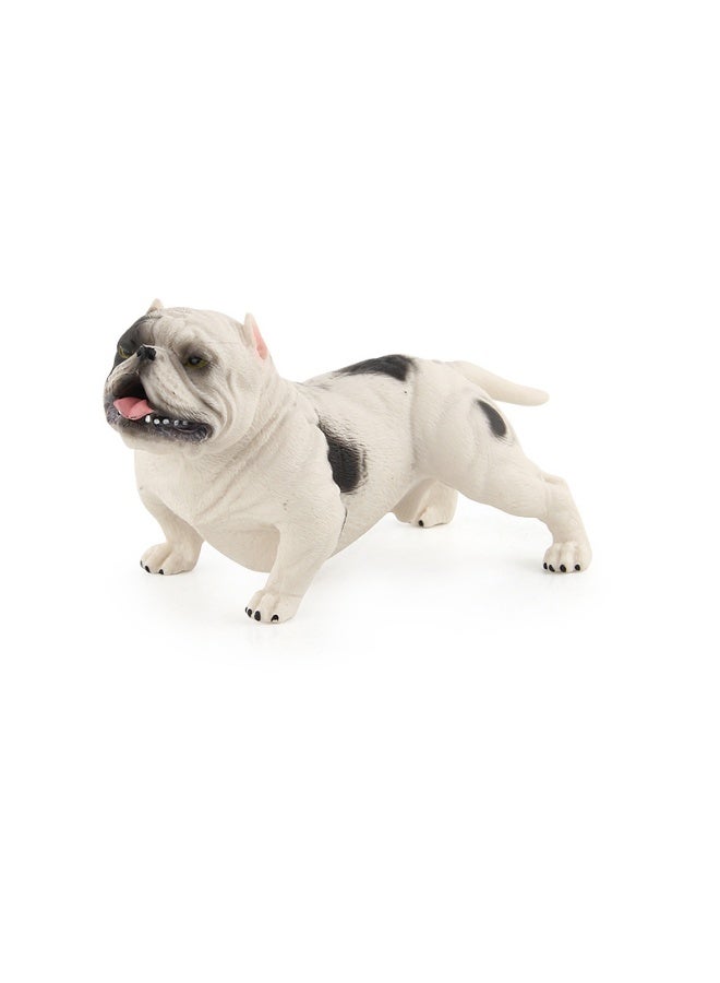NIBEMINENT Realistic Bulldog Figurine - Lifelike Bully Dog Model Decoration