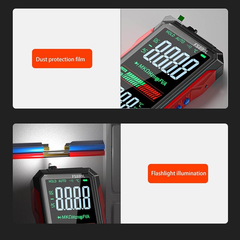 Digital Multimeter Auto Ranging NCV Function Color LCD Display Electrical Tool - Image 4