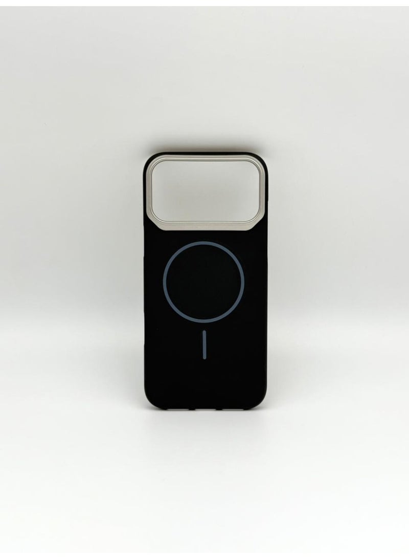 general حافظة مغناطيسية بدون إطار لـ iPhone 17 Pro Max – واقي نحيف بسيط مع واقي كاميرا معدني – غطاء أسود غير لامع لتبديد الحرارة - Image 2