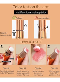 Face Concealer Blusher Highlighter Stick with Soft Cushion Applicator Smooth Natural Matte Finish Contour Blush Pen Waterproof Long lasting Body Face Makeup Pen - pzsku/Z9C2A7294800E948C78FAZ/45/_/1686323699/097b500f-8796-4f51-bf81-7d9fb0bb1cfb