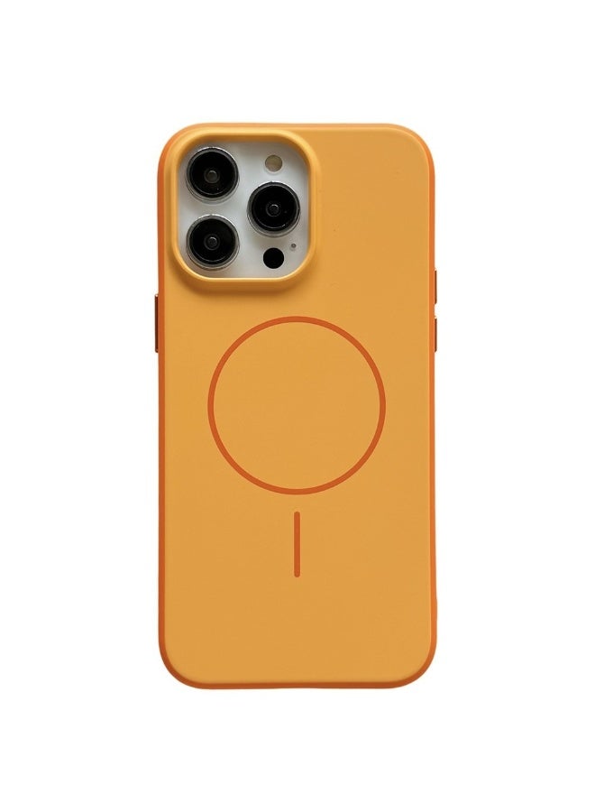 MagSafe Matte Case for iPhone 16 Pro Max, Orange - Image 1