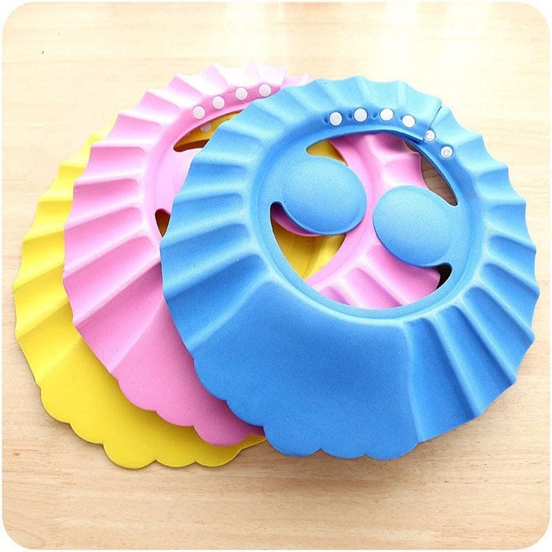 AKSHAR4U Adjustable Baby Bath Shower Cap with Soft Material for Protecting Eyes and Ears (Multicolour) - Image 3