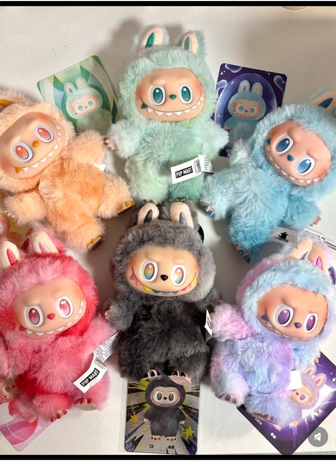 Generic - 1 PCS New Labubu 3.0 High energy ahead Plush Doll Keychain  Exciting Macaron Vinyl Face Series Figures Toy Adorable Lovely Personalized Doll（Blind box)） - Image 1