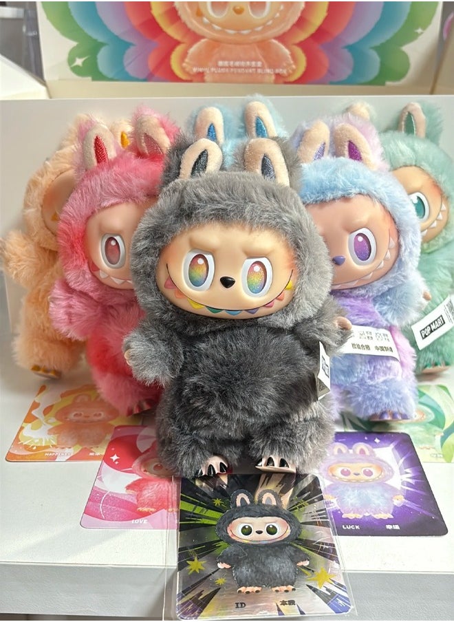 Generic - 1 PCS New Labubu 3.0 High energy ahead Plush Doll Keychain  Exciting Macaron Vinyl Face Series Figures Toy Adorable Lovely Personalized Doll（Blind box)） - Image 1