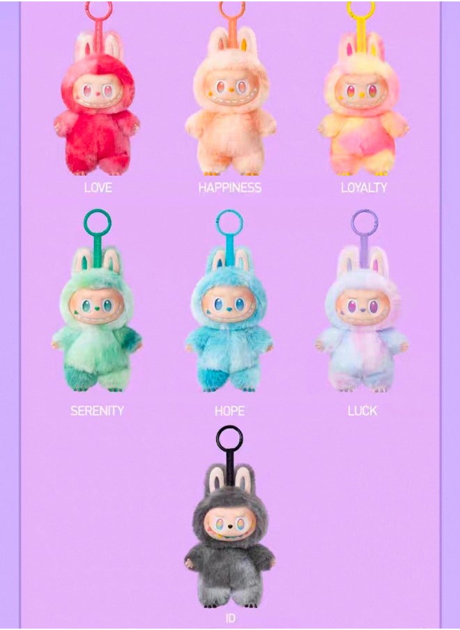 Generic - 1 PCS New Labubu 3.0 High energy ahead Plush Doll Keychain  Exciting Macaron Vinyl Face Series Figures Toy Adorable Lovely Personalized Doll（Blind box)） - Image 1