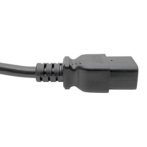 Tripp Lite كابل طاقة ثقيل من تريپ لايت، 15A، 14AWG (IEC-320-C19 إلى IEC-320-C14) بطول 6 أقدام، أسود - Image 4