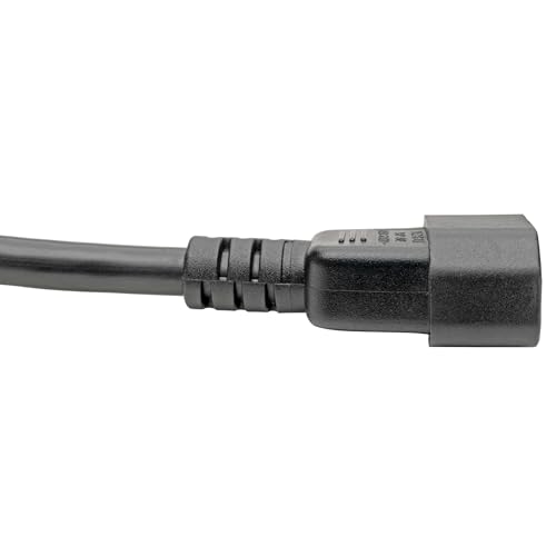 Tripp Lite كابل طاقة ثقيل من تريپ لايت، 15A، 14AWG (IEC-320-C19 إلى IEC-320-C14) بطول 6 أقدام، أسود - Image 3