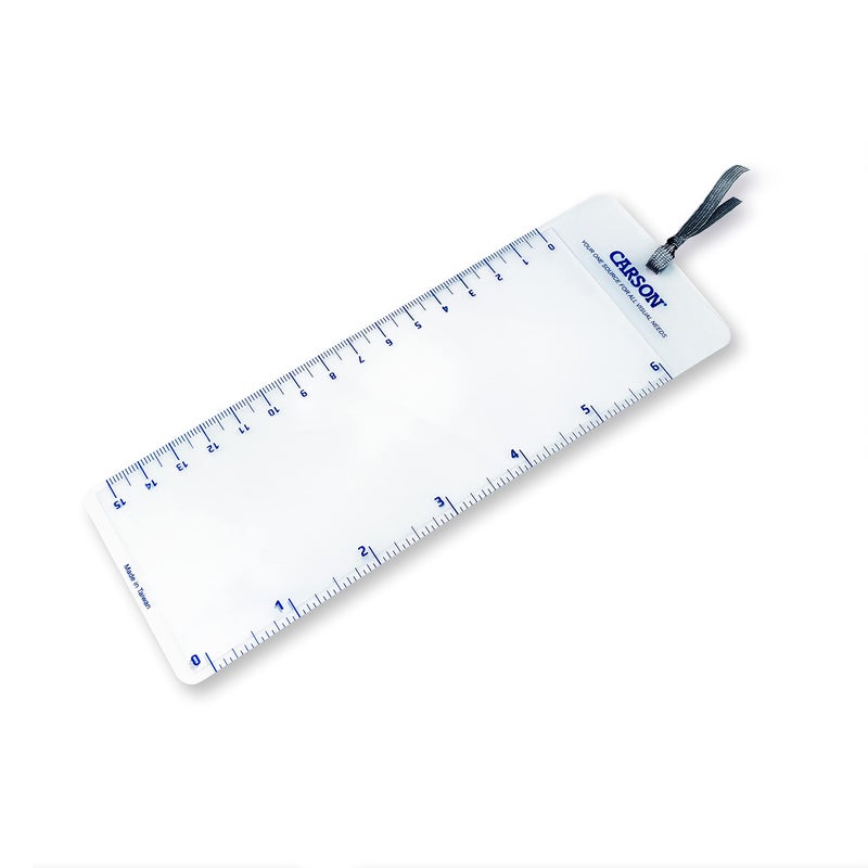 Carson MagniMark Fresnel 3x Power Page Magnifier with 6Inch Ruler MM22