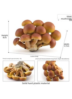Simulation Fungus Mushroom Model Lentinus Edodes Long Skirt Bamboo Mushroom Poisonous Rope Umbrella Real Agaricus Mushroom Matsutake Amanita Mushroom Ornaments-Color:T15514 Slide Mushroom 18g