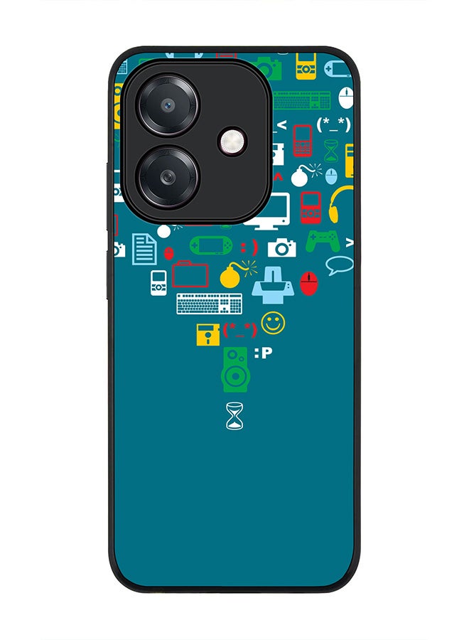 Stylizedd For Oppo A5i Case,Slim fit Camera Protection, Shockproof Thin Phone cover  - Convergence (Green)