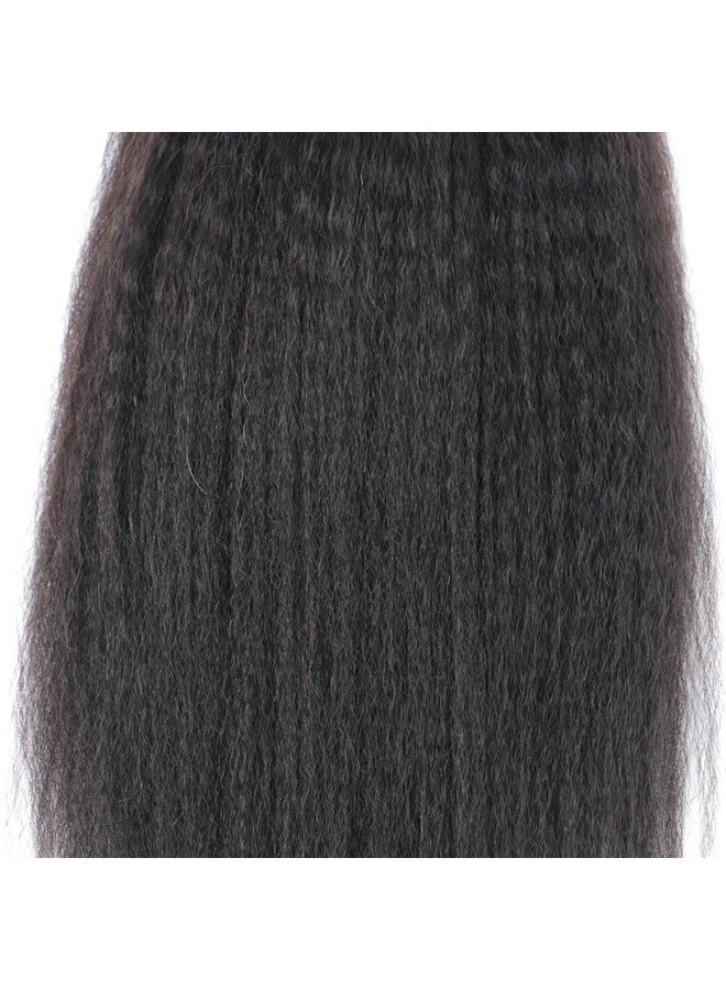 DAIMER 18 Inch Yaki Straight Human Hair Weave Brazilian Kinky Straight Hair Bundles Sew In Real Unprocessed Virgin Weft Relaxed Hair Extensions - Image 5