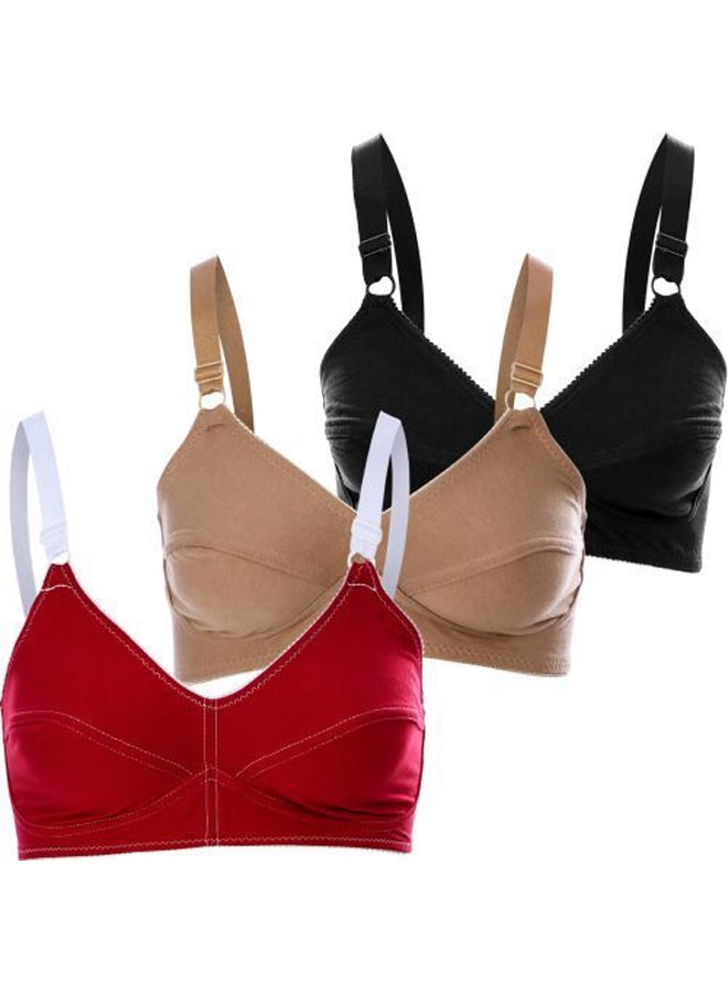 Bundle Of (3) Solid Bra 365 - For Women