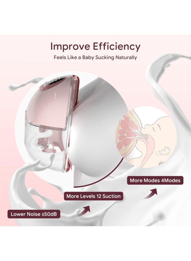 Chixing Hands-Free Wearable Electric Breast Pump with Voice Guidance | 4 Modes & 12 Levels | Portable Design for Active Moms - Image 5