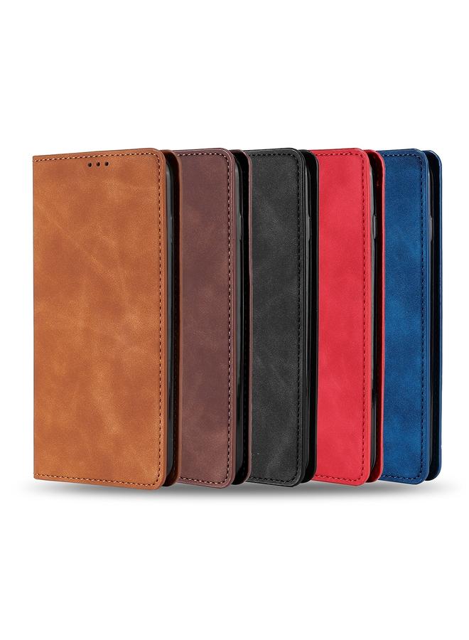 S-TOP Case For OnePlus 11 Skin Feel Magnetic Horizontal Flip Leather Phone Case - Image 5