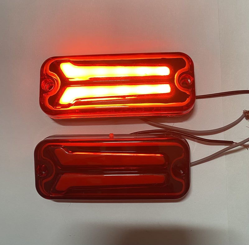 AUTO MT 2PC VAN TRUCK CAR BUS LED LIGHT SIDE PANEL INDICATOR FOR ALL VEHICHLE MARUTI MARUTI 800 ALTO VAN BUS HOCKEY INDICATOR TRUCK MARUTI GYPSY KING (HOCKEY INDICATOR 2PC RED) - Image 2