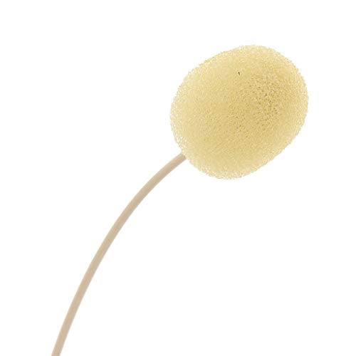 kh Professional Hands Free Headset/Headworn Microphone - 3 Pin Mini XLR Head Microphone for Bodypack Transmitter Beige Single Earhook Omnidirectional Headset Head Mic - Image 3