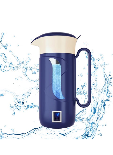 1.5L Hydrogen Water Bottle Generator, Hydrogen Rich Water Machine, SPE PEM Technolog Constant Temperature Heating Hydrogen Generator Water Kettle Pitcher, Make Clean Water for Home