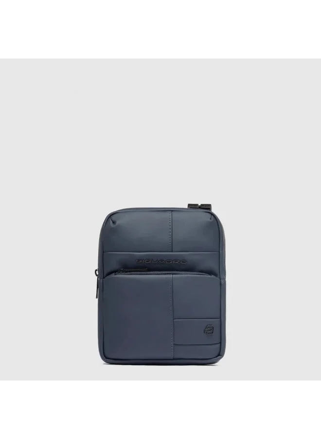 PIQUADRO Piquadro CA3084W129 Men's Crossbody Bag 9 Inch with iPad Mini Compartment, RFID Protection & Leather Trim