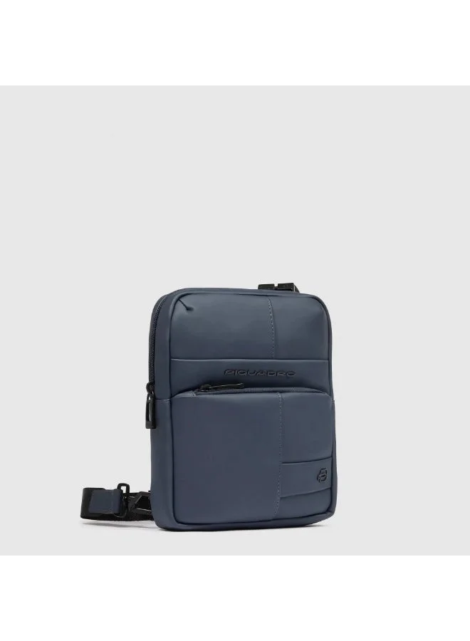 PIQUADRO Piquadro CA3084W129 Men's Crossbody Bag 9 Inch with iPad Mini Compartment, RFID Protection & Leather Trim